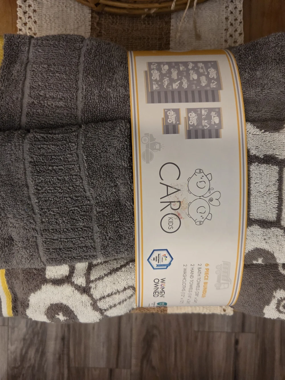 Caro Kids Plush Gray Pillow - Soft Decorative Bedding Accent